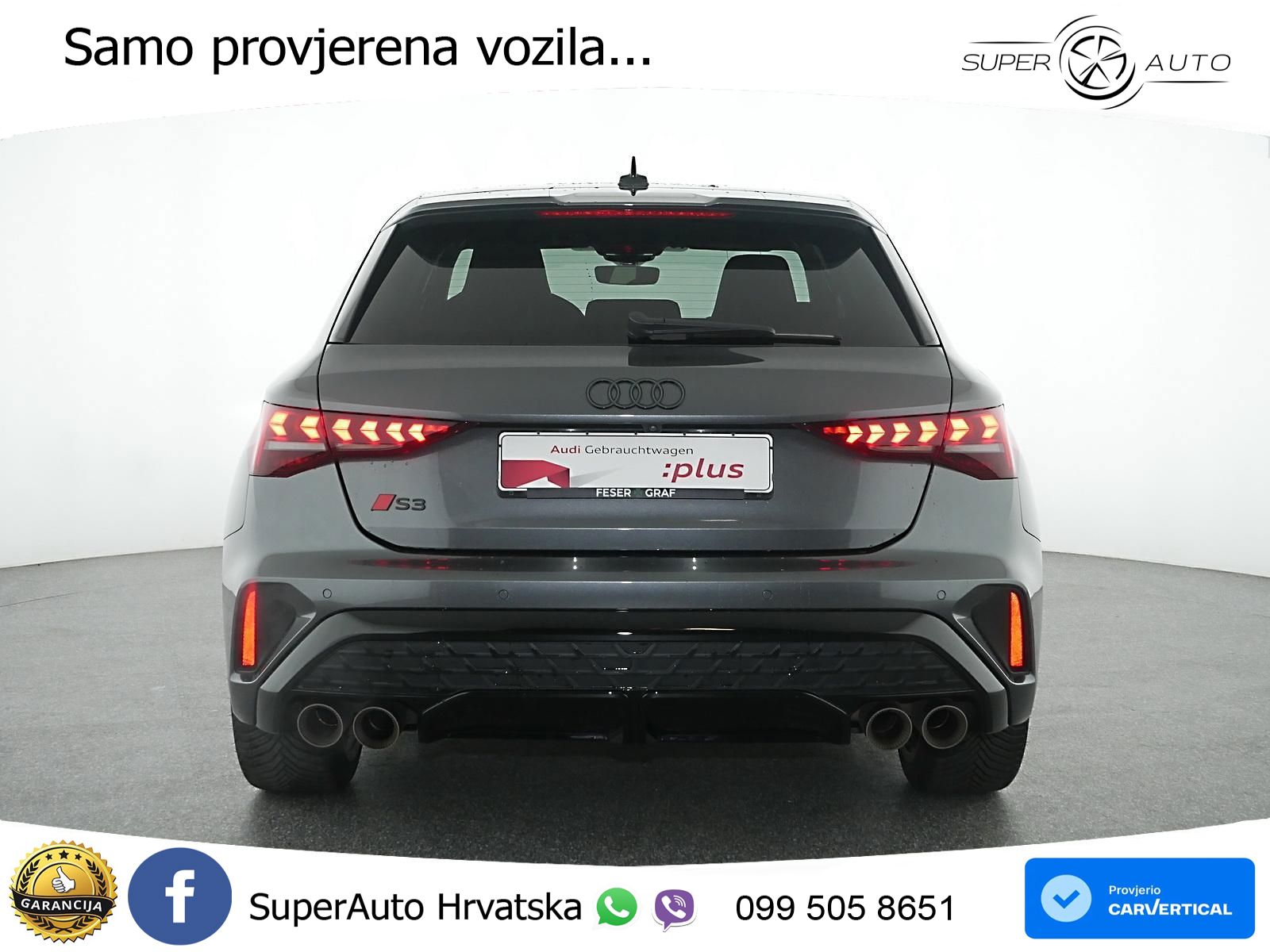 Audi S3 2.0 TFSI (333 KS) quattro S tronic LED+GR SJED+ACC