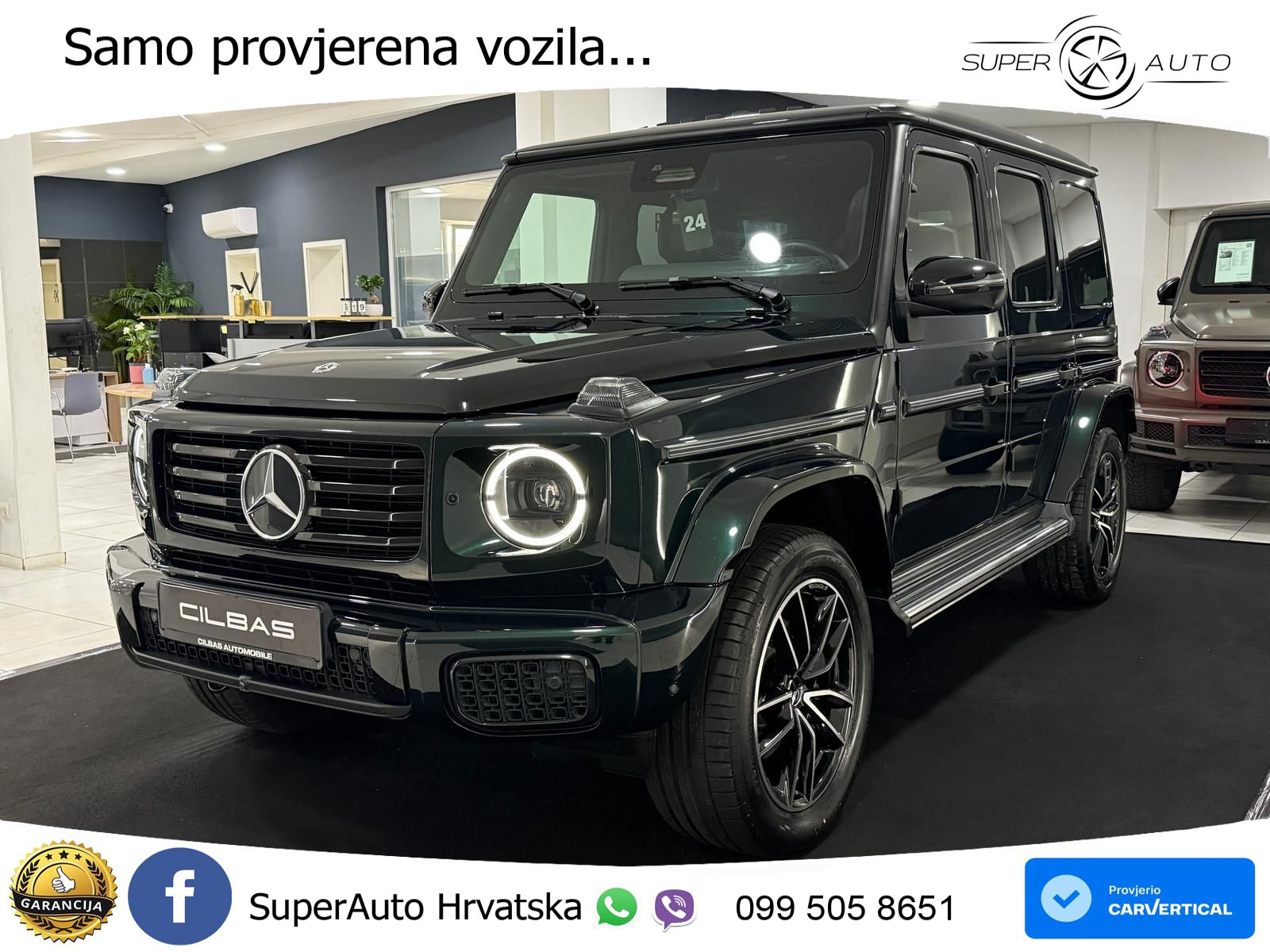 Mercedes G 500 Long (449 KS) 4MATIC 9G-TRONIC AMG LED+GR SJED+ACC