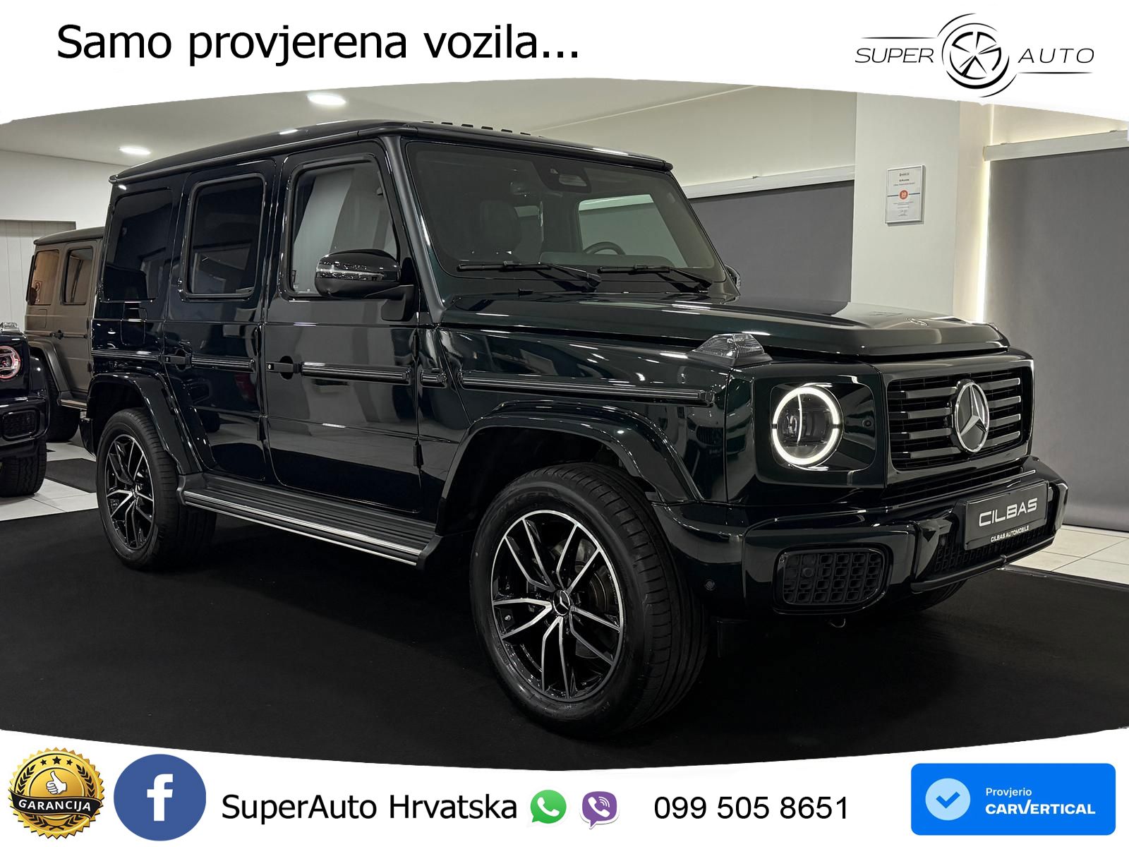 Mercedes G 500 Long (449 KS) 4MATIC 9G-TRONIC AMG LED+GR SJED+ACC