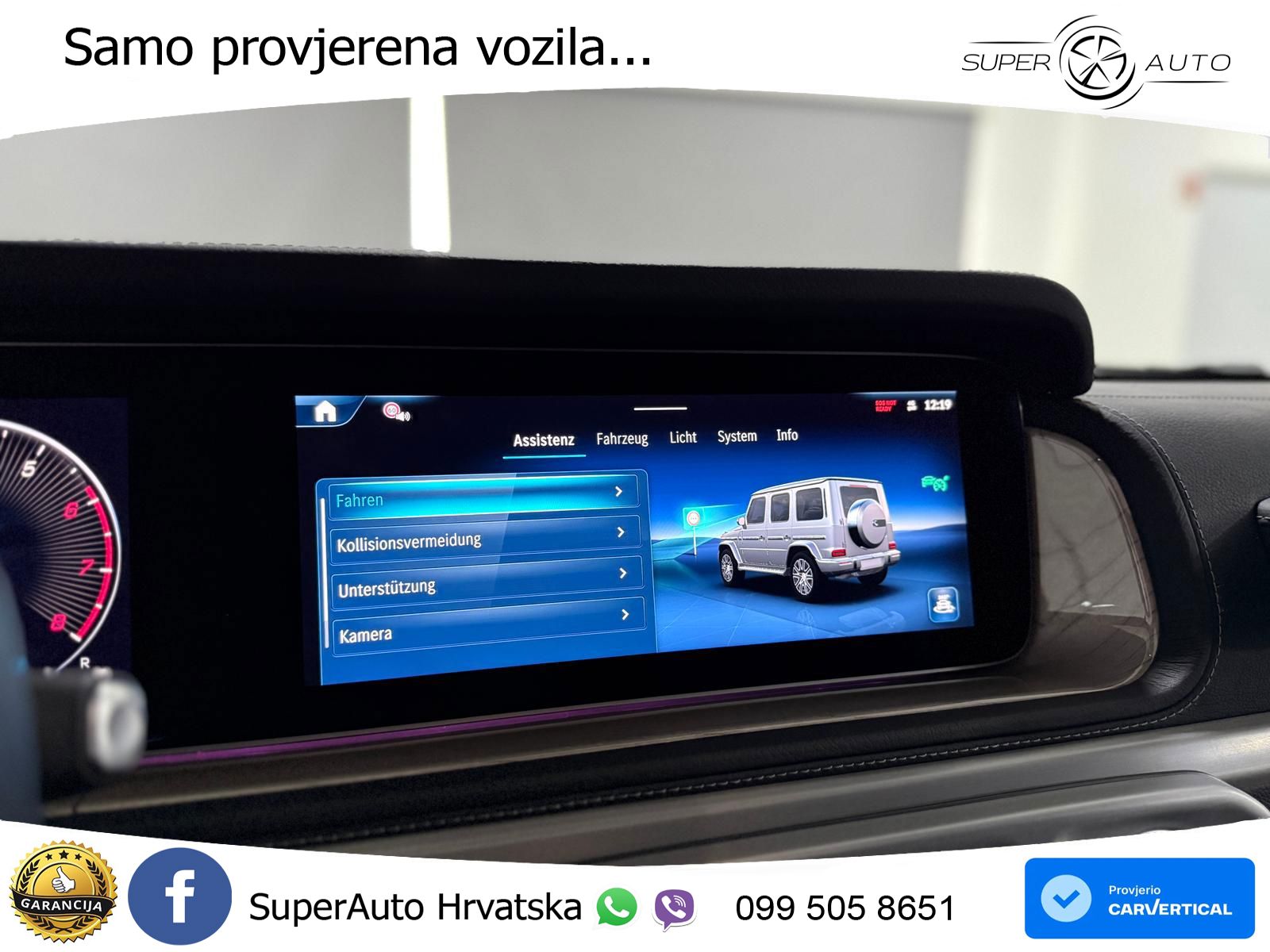 Mercedes G 500 Long (449 KS) 4MATIC 9G-TRONIC AMG LED+GR SJED+ACC