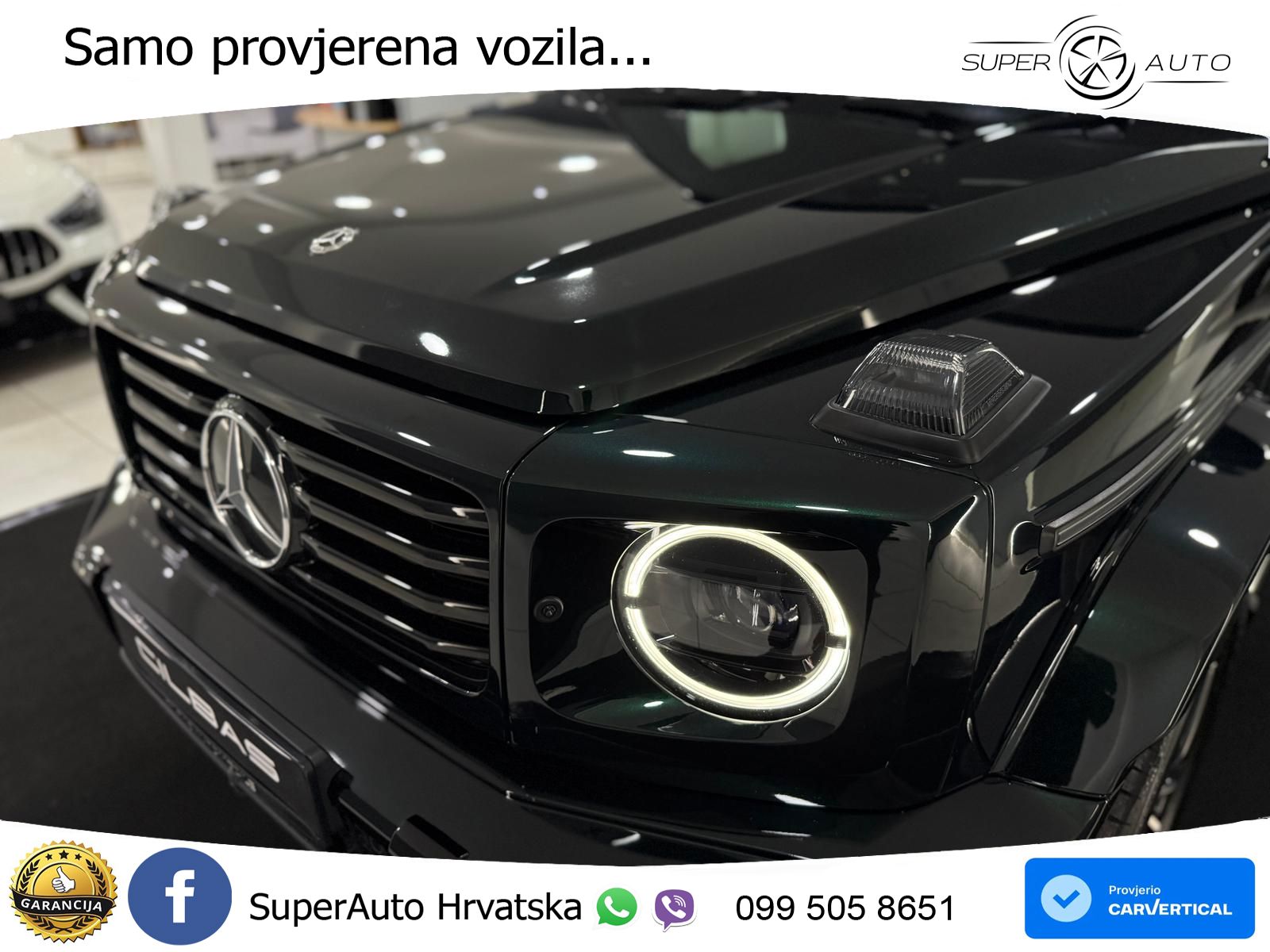 Mercedes G 500 Long (449 KS) 4MATIC 9G-TRONIC AMG LED+GR SJED+ACC