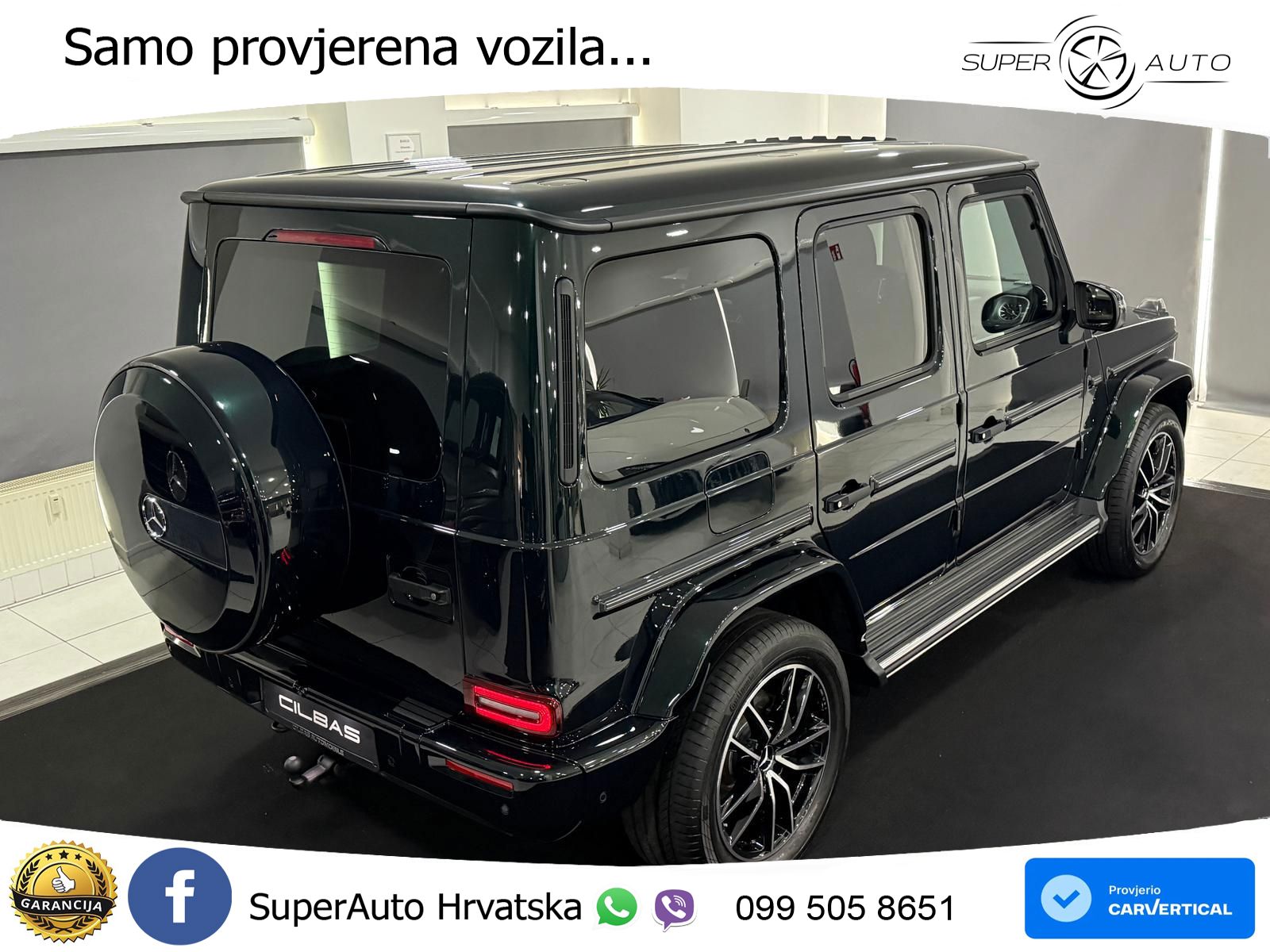 Mercedes G 500 Long (449 KS) 4MATIC 9G-TRONIC AMG LED+GR SJED+ACC