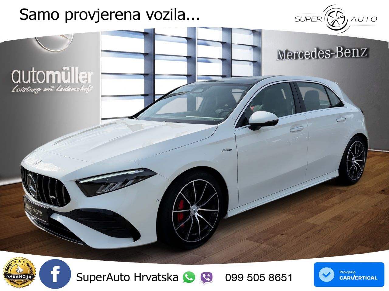 Mercedes-Benz AMG A 35 4MATIC AMG SPEEDSHIFT DCT LED+GR SJED+ACC