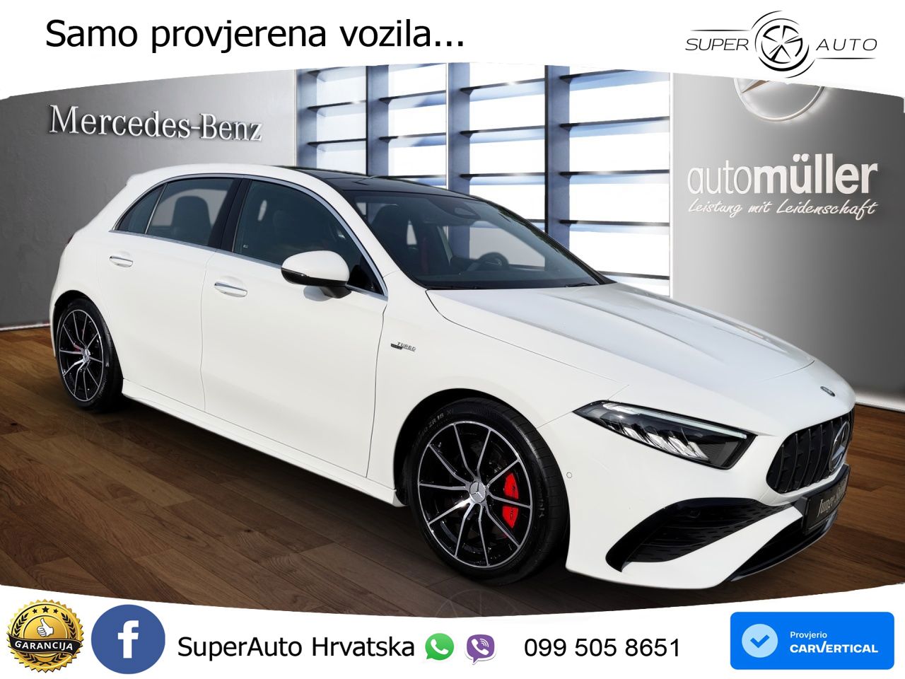 Mercedes-Benz AMG A 35 4MATIC AMG SPEEDSHIFT DCT LED+GR SJED+ACC