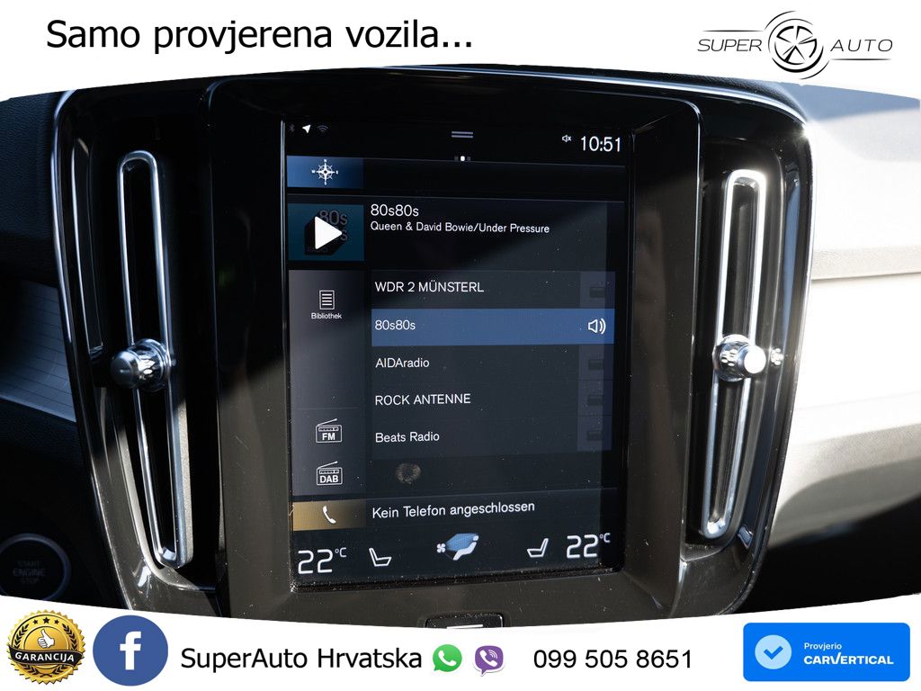 Volvo XC40 1.5 T4 TwEn 211 KS Automatic LED+GR SJED+ACC