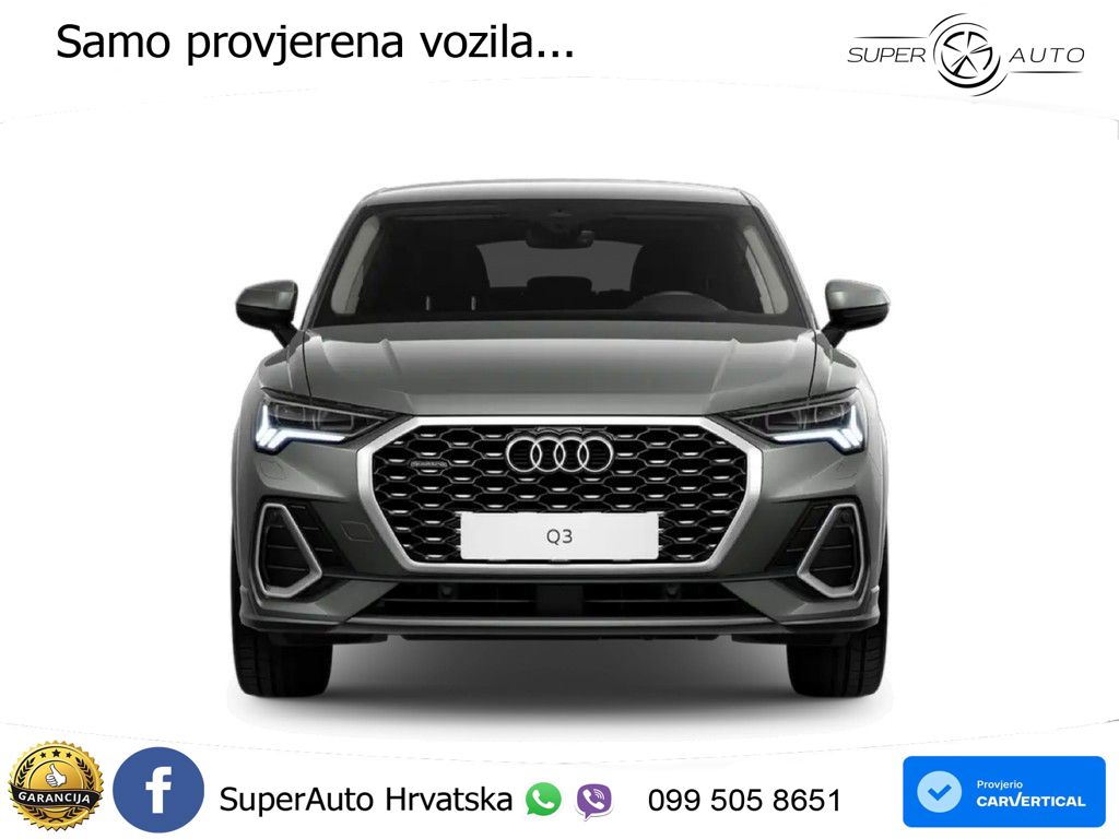 Audi Q3 Sportback 35 TDI (150 KS) quattro S tronic S line LED+GR SJED+ACC