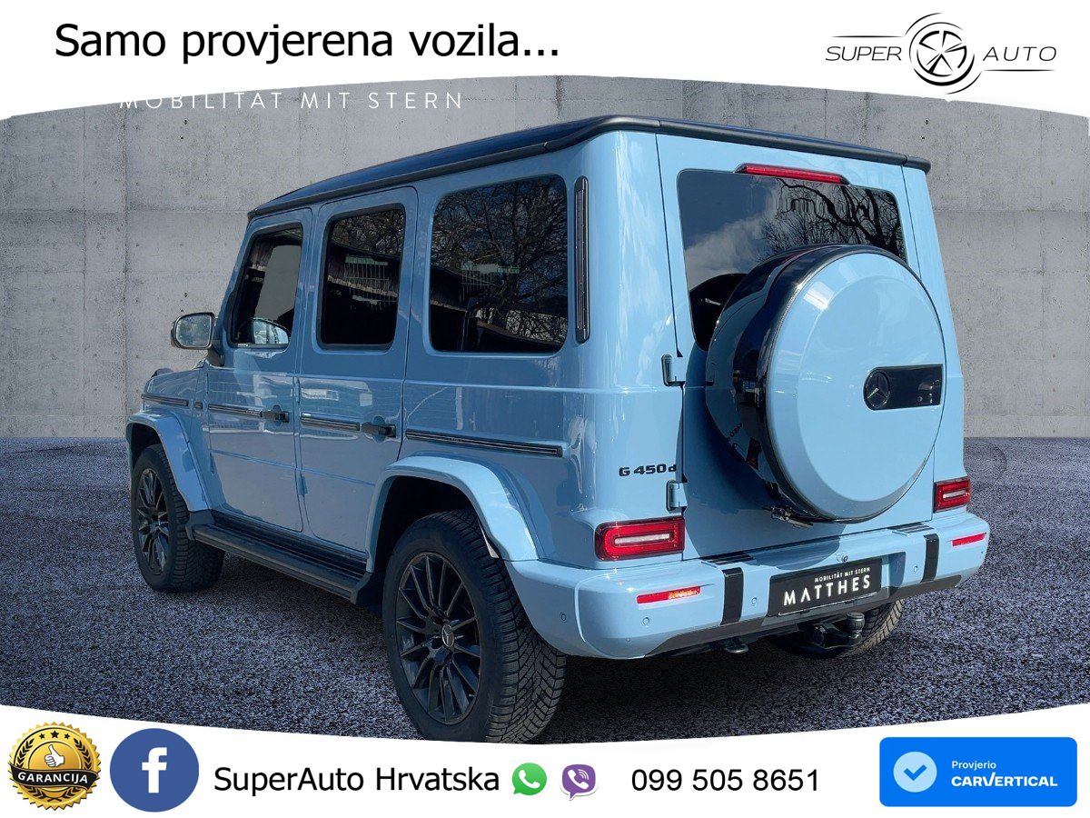 Mercedes G 450d Long (367 KS) 4MATIC 9G-TRONIC Manufaktur LED+GR SJED+ACC