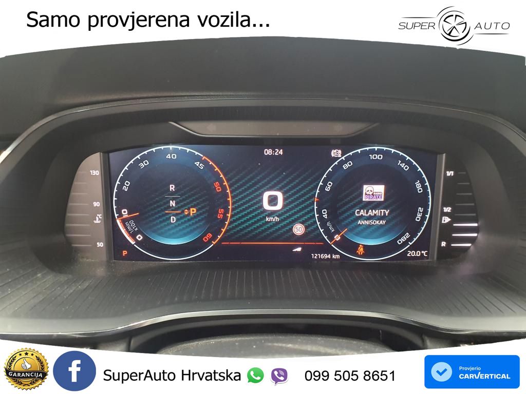 Škoda Octavia Combi RS 2.0 TDI (200 KS) 4x4 DSG LED+GR SJED+ACC