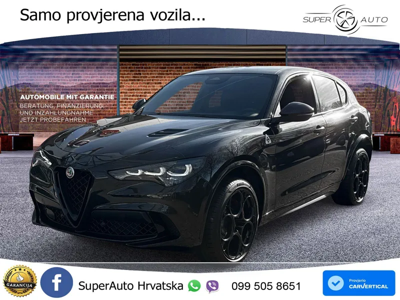 Alfa Romeo Stelvio Quadrifoglio 2.9 V6 Bi-Turbo (520 KS) Q4 Automatic ZRAČNI+ACC+GR SJED+KAM