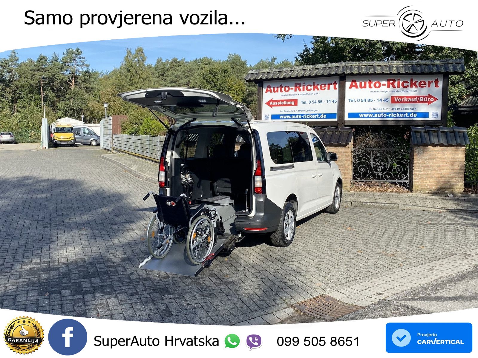 Volkswagen Caddy Maxi Rollstuhlgerecht | Kamera | App-Conne 102 KS