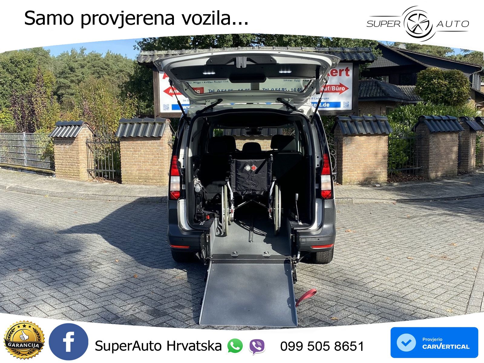 Volkswagen Caddy Maxi Rollstuhlgerecht | Kamera | App-Conne 102 KS