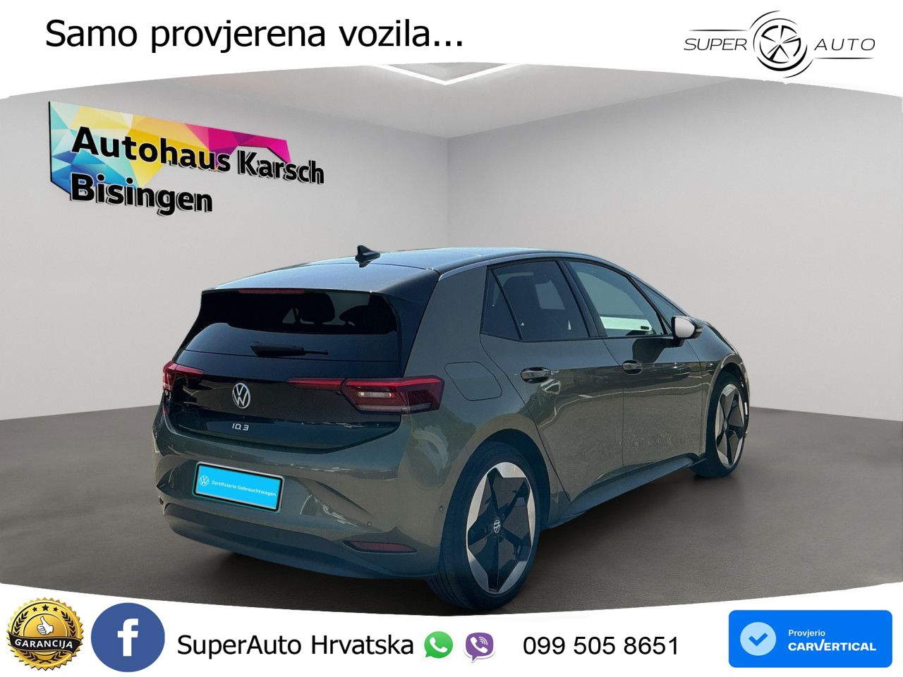Volkswagen ID.3 Pro 62 kWh (204 KS) LED+GR SJED+ACC