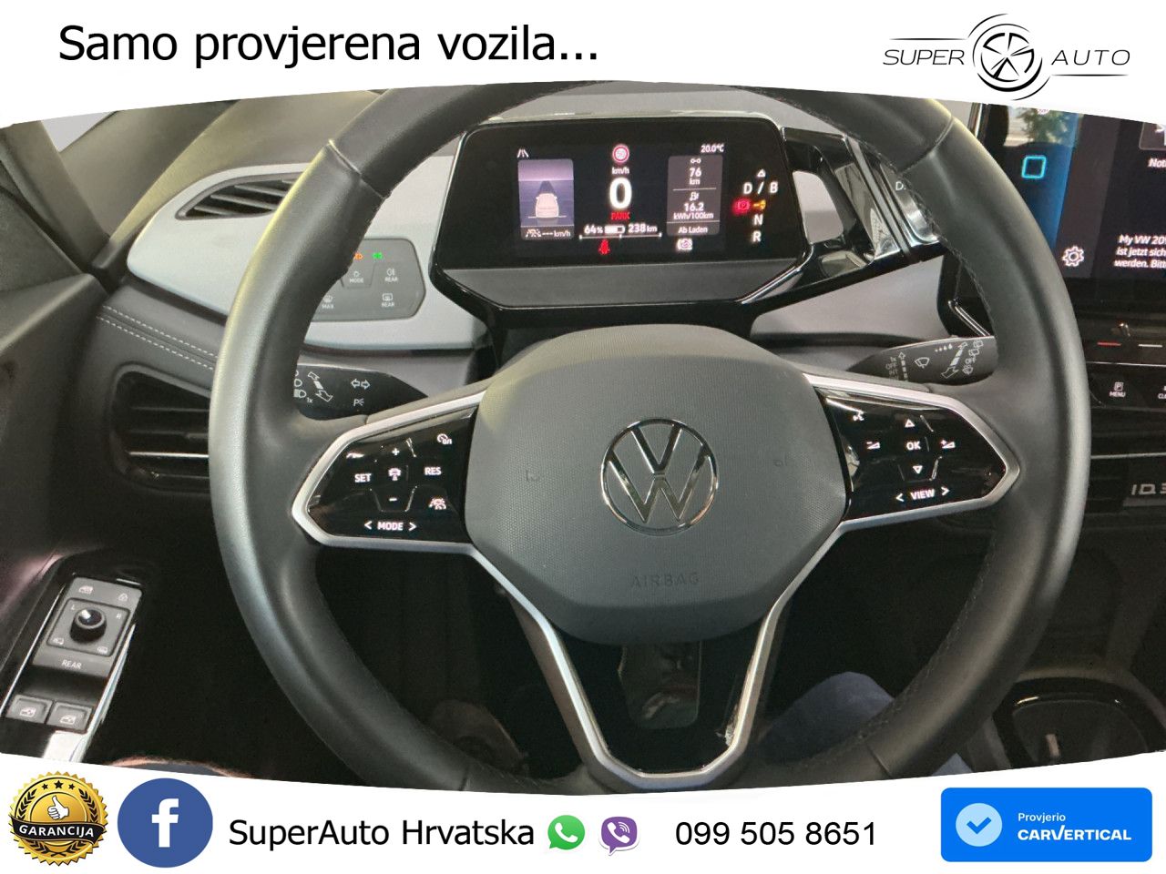 Volkswagen ID.3 Pro 62 kWh (204 KS) LED+GR SJED+ACC
