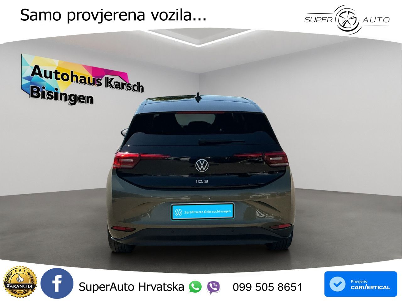Volkswagen ID.3 Pro 62 kWh (204 KS) LED+GR SJED+ACC
