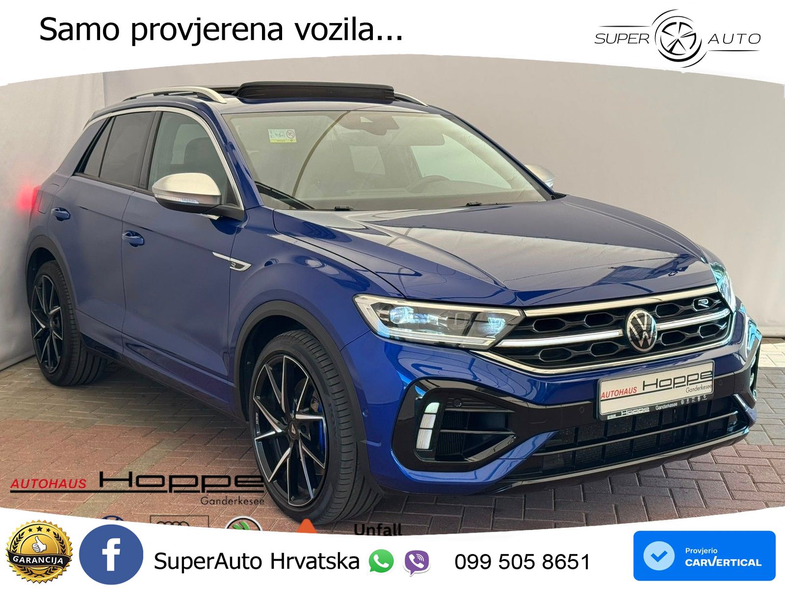 Volkswagen T-Roc I R 2.0 TSI (300 KS) OPF 4M DSG MATRIX+GR SJED+KAM