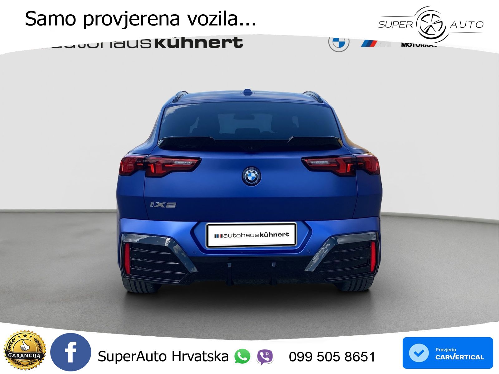 BMW iX2 66.5 kWh (313 KS) xDrive30 M Sport LED+GR SJED+ACC