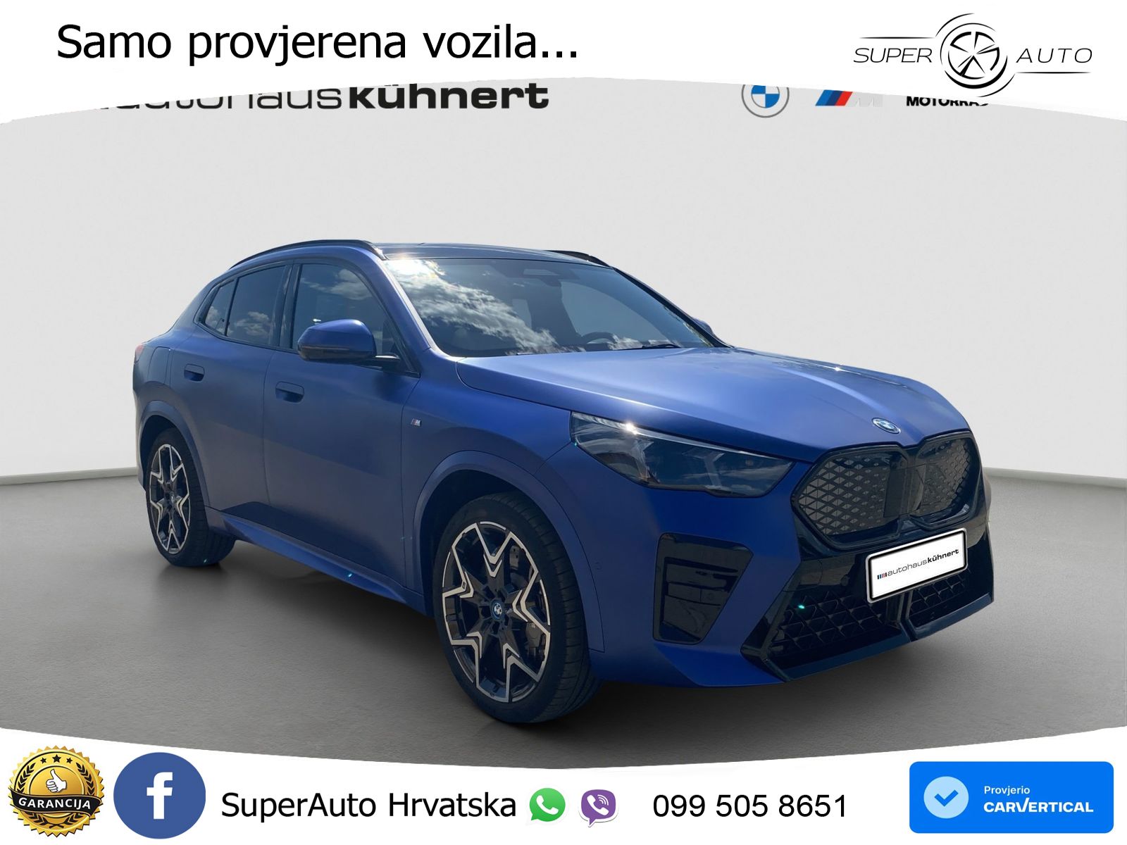 BMW iX2 66.5 kWh (313 KS) xDrive30 M Sport LED+GR SJED+ACC