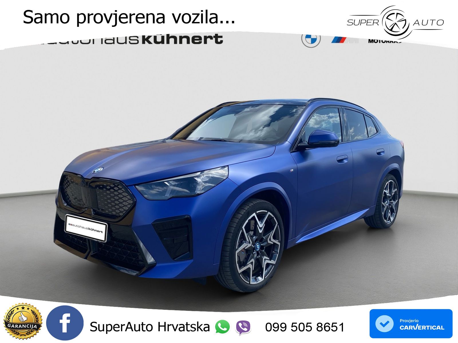 BMW iX2 66.5 kWh (313 KS) xDrive30 M Sport LED+GR SJED+ACC