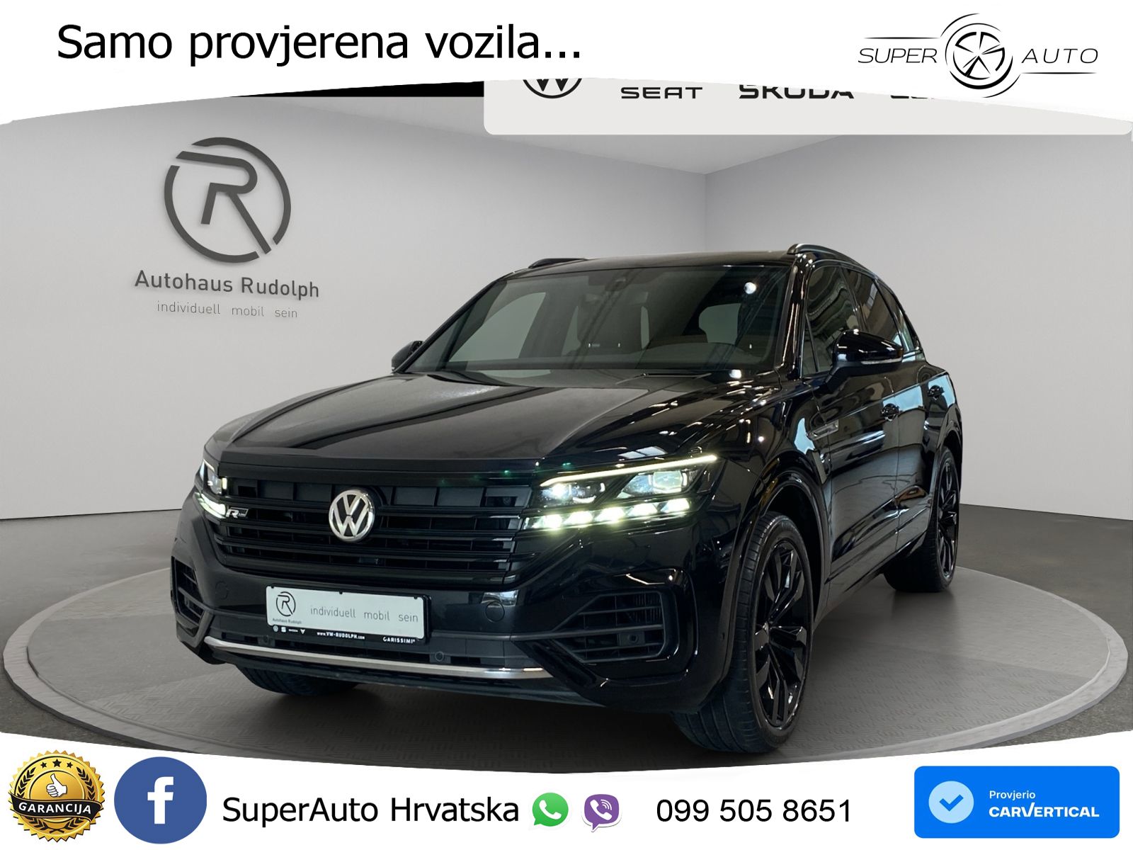 Volkswagen Touareg 3.0 V6 TDI (286 KS) 4MOTION Tiptronic R-Line ZRAČNI+ACC+GR SJED+KAM+PANO