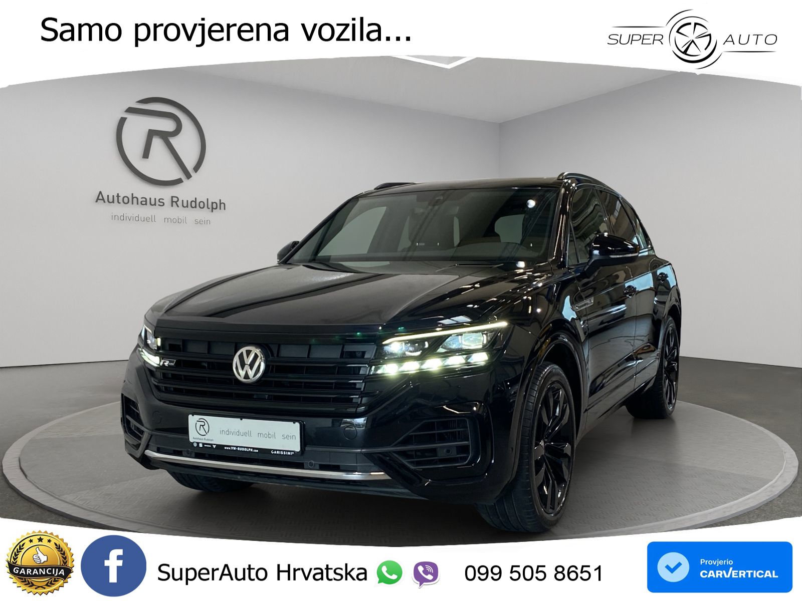 Volkswagen Touareg 3.0 V6 TDI (286 KS) 4MOTION Tiptronic R-Line ZRAČNI+ACC+GR SJED+KAM+PANO
