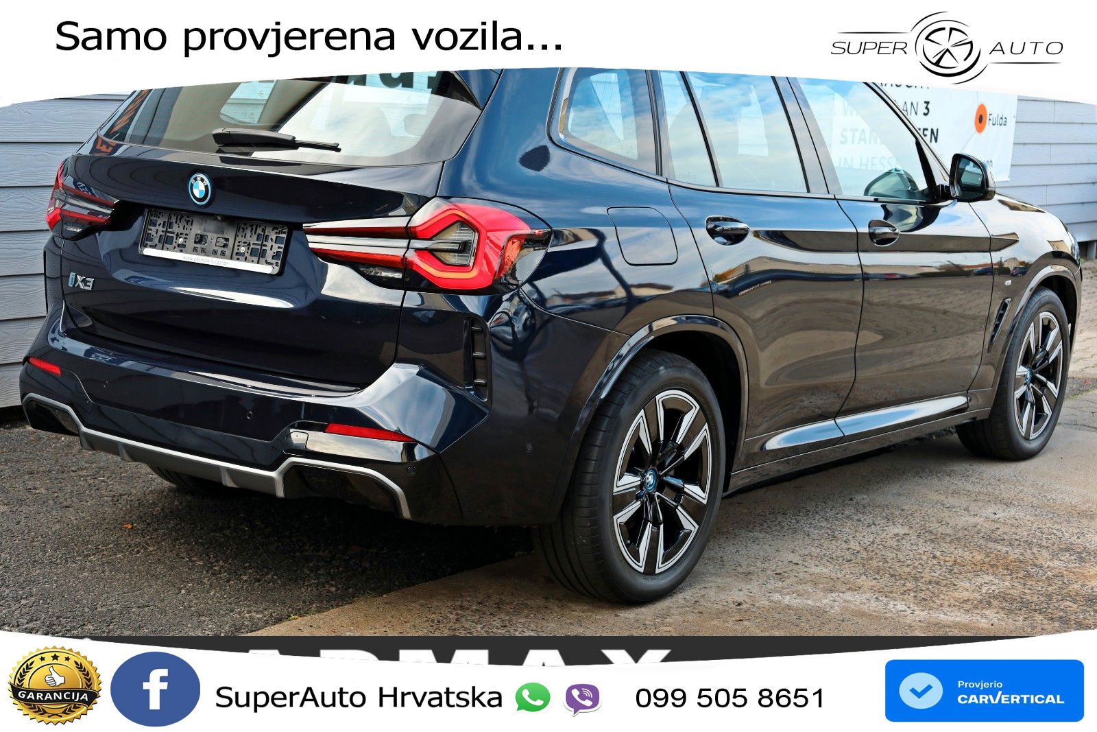 BMW iX3 80 kWh (286 KS) LED+GR SJED+ACC