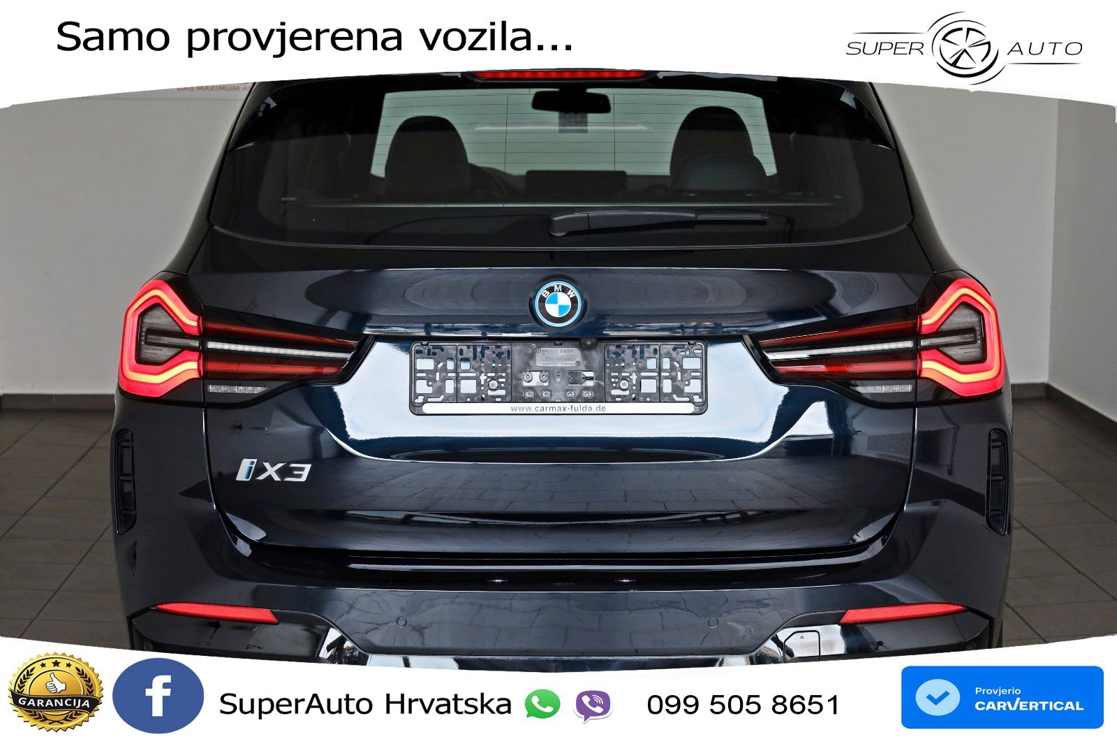 BMW iX3 80 kWh (286 KS) LED+GR SJED+ACC