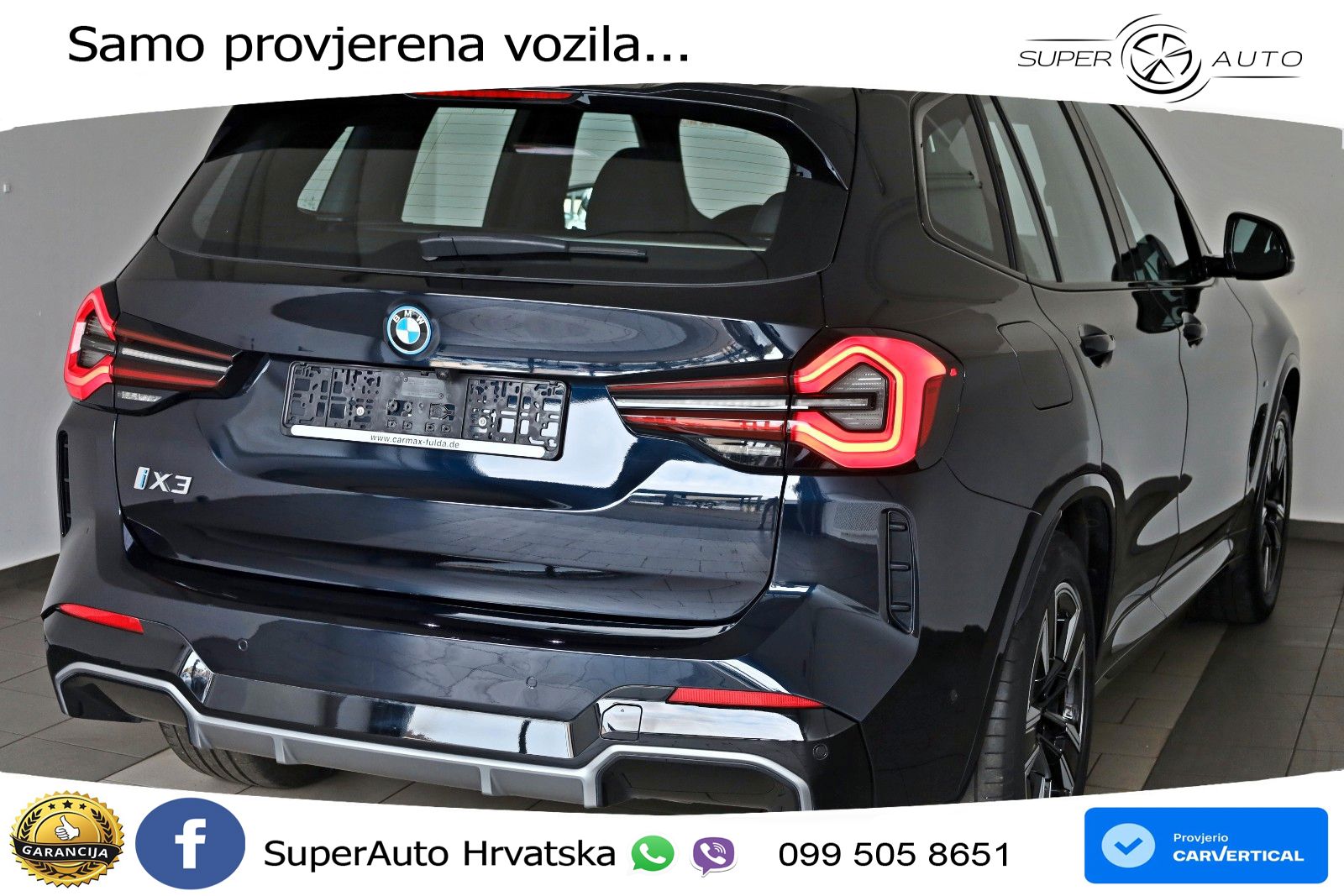 BMW iX3 80 kWh (286 KS) LED+GR SJED+ACC