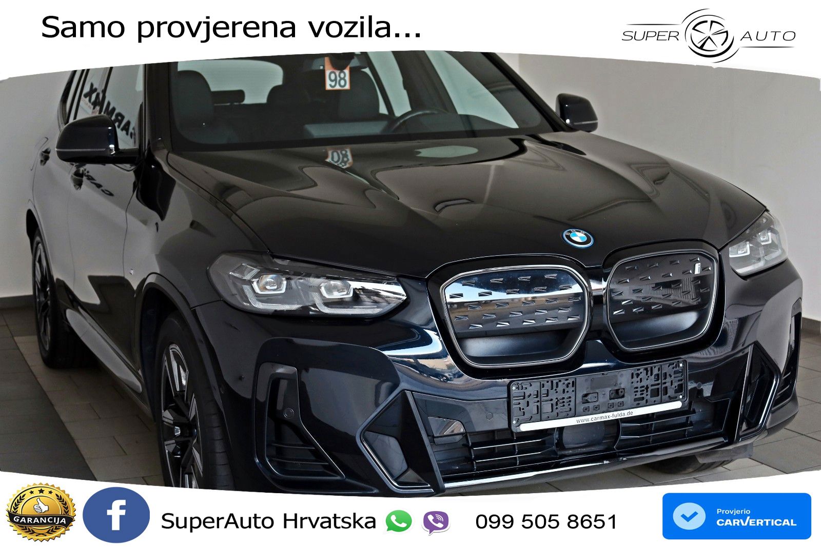 BMW iX3 80 kWh (286 KS) LED+GR SJED+ACC