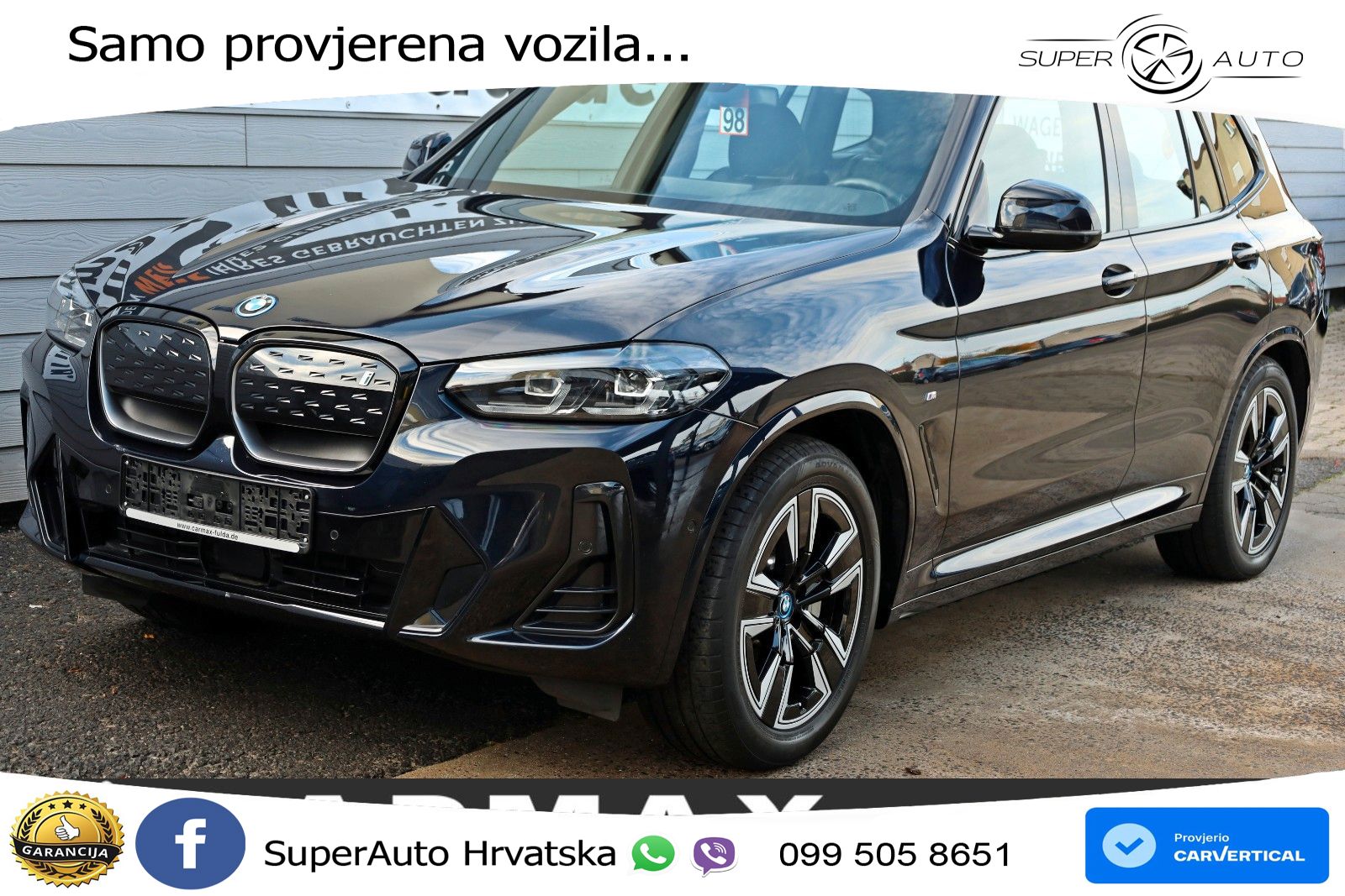BMW iX3 80 kWh (286 KS) LED+GR SJED+ACC