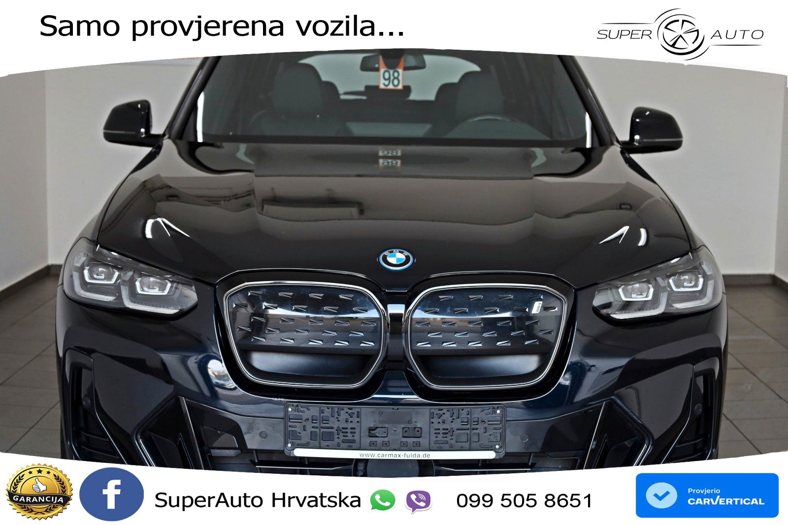 BMW iX3 80 kWh (286 KS) LED+GR SJED+ACC
