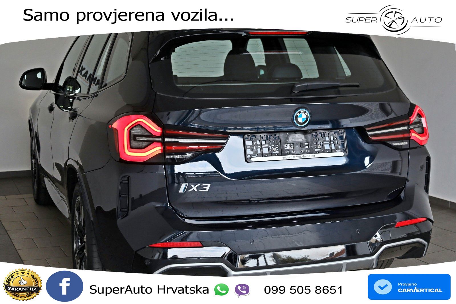 BMW iX3 80 kWh (286 KS) LED+GR SJED+ACC