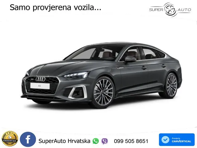 Audi A5 Sportback 45 TFSI (265 KS) quattro S tronic S line MATRIX+GR SJED+KAM
