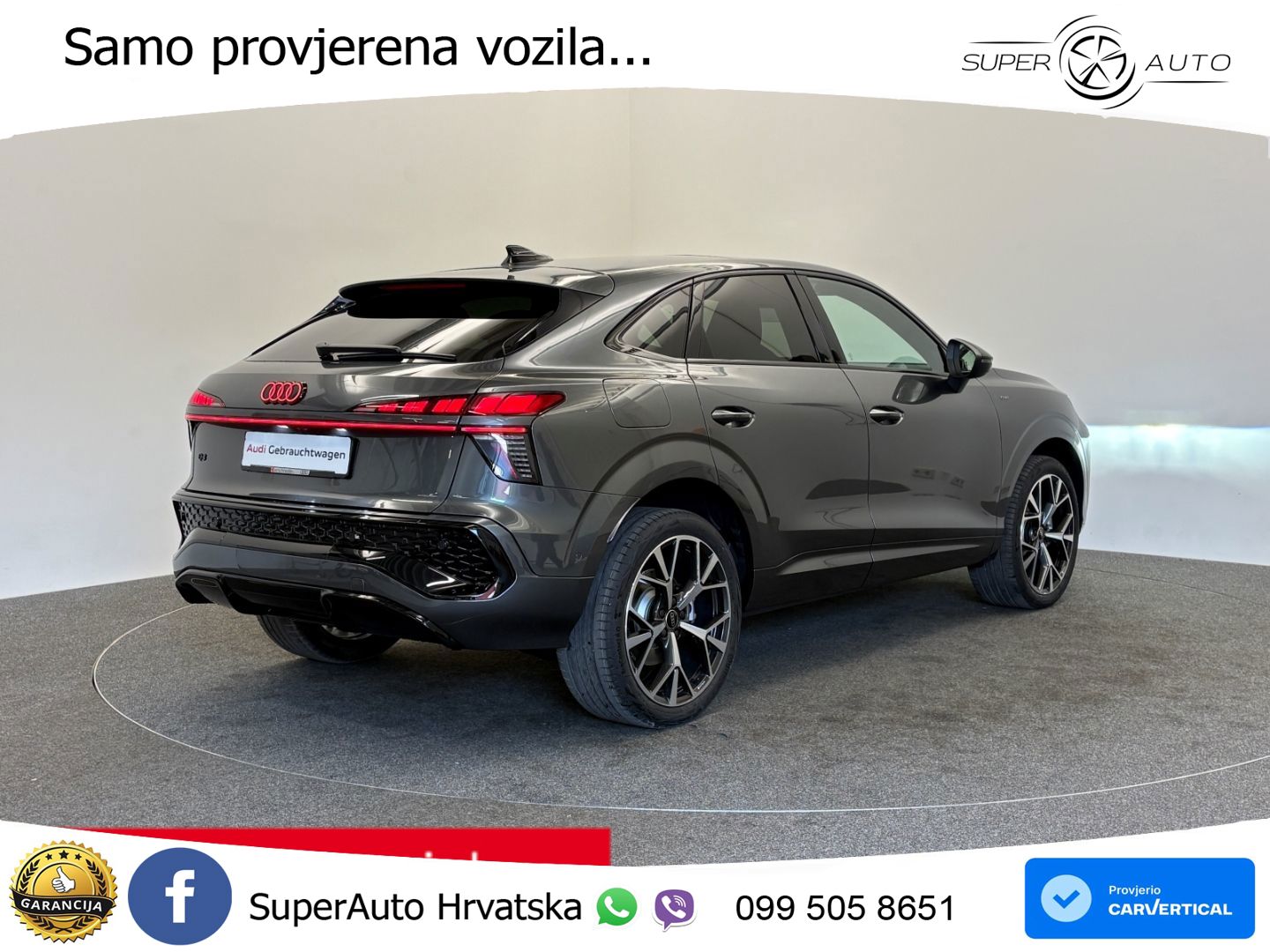 Audi Q3 Sportback 1.5 TFSIe (272 KS) S tronic LED+GR SJED+ACC