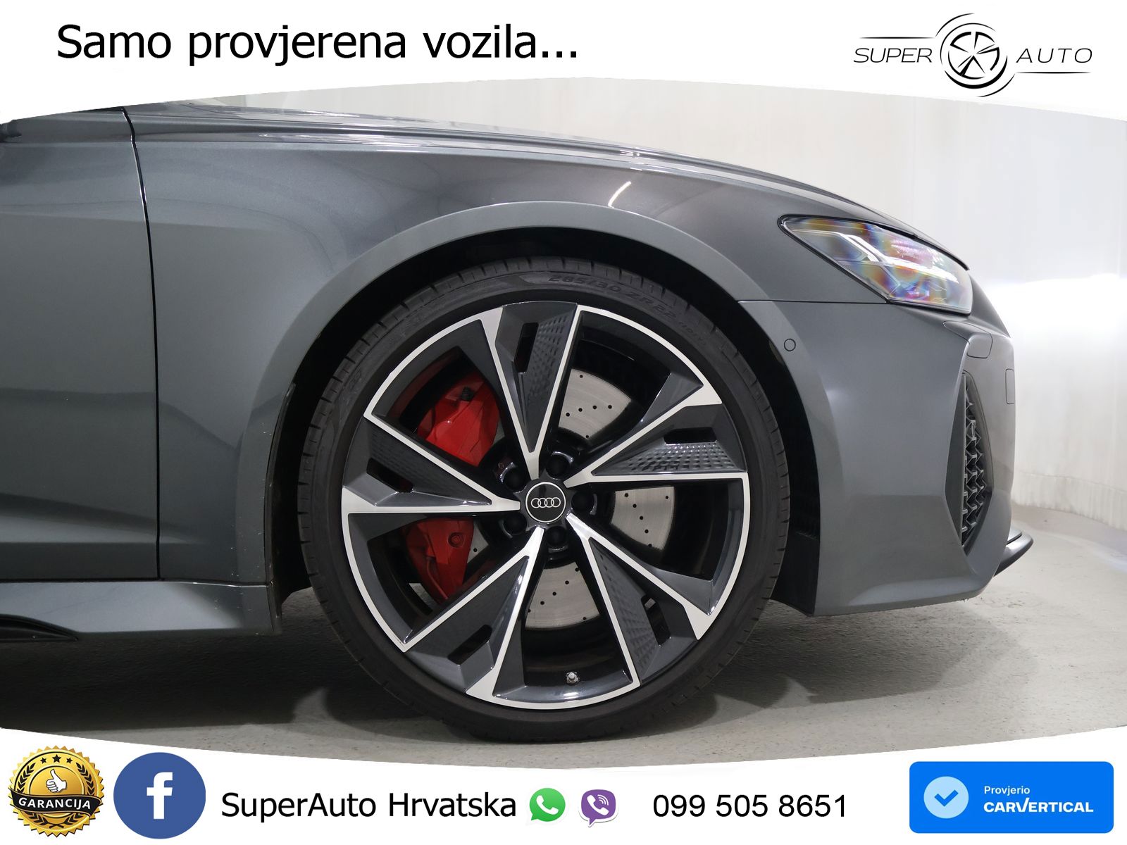 Audi RS6 Avant 4.0 TFSI V8 (600 KS) quattro Tiptronic ZRAČNI+ACC+GR SJED+KAM+PANO