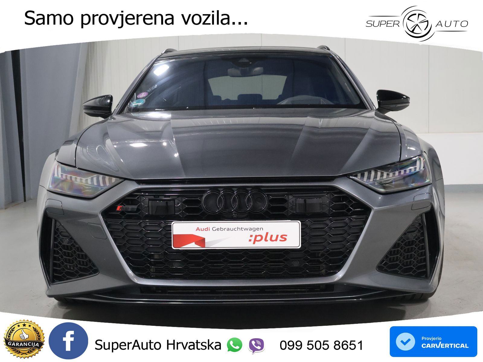 Audi RS6 Avant 4.0 TFSI V8 (600 KS) quattro Tiptronic ZRAČNI+ACC+GR SJED+KAM+PANO