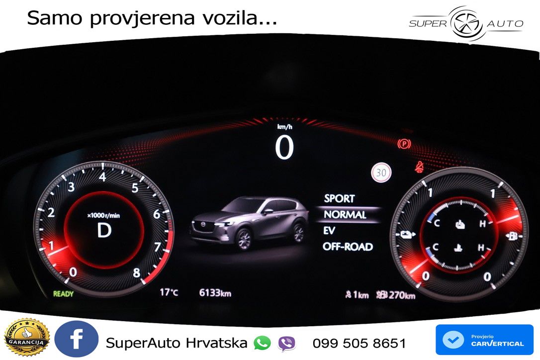 Mazda CX-60 2.5 e-Skyactiv (328 KS) AWD Automatic LED+GR SJED+ACC