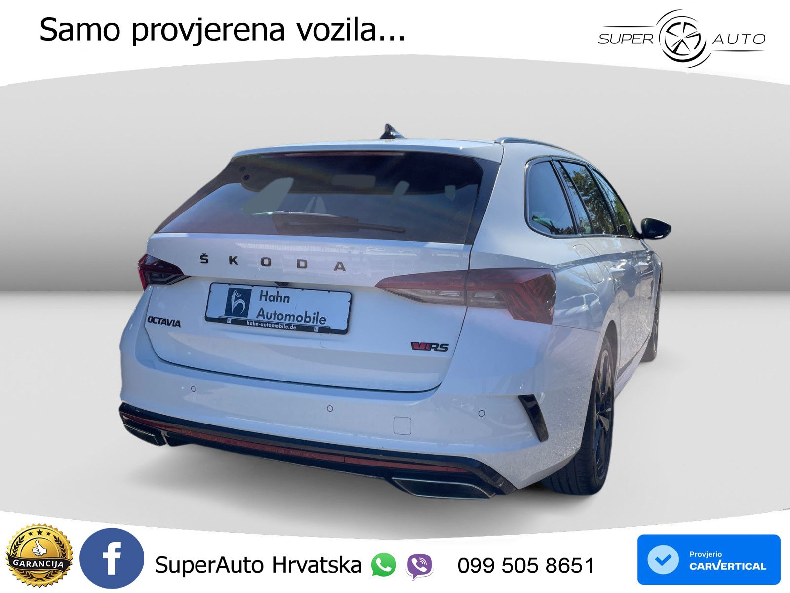 Škoda Octavia Combi RS 2.0 TSI (245 KS) DSG LED+GR SJED+ACC
