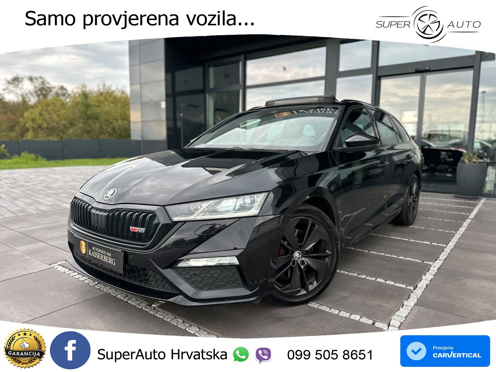 Škoda Octavia Combi RS 2.0 TDI (200 KS) DSG LED+GR SJED+ACC
