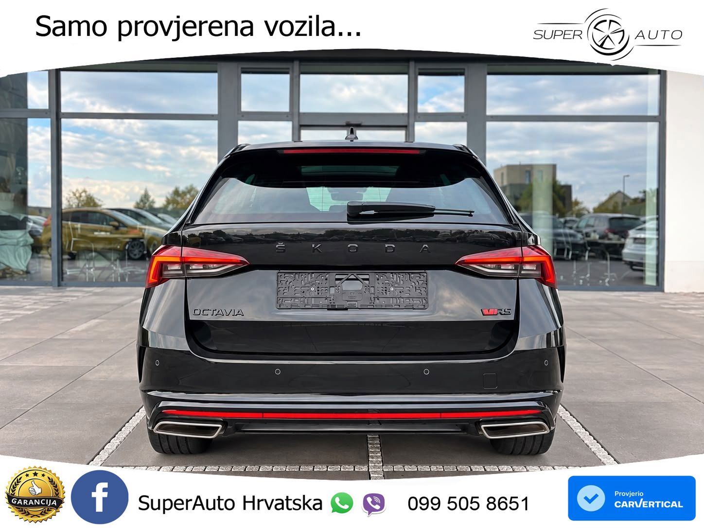 Škoda Octavia Combi RS 2.0 TDI (200 KS) DSG LED+GR SJED+ACC
