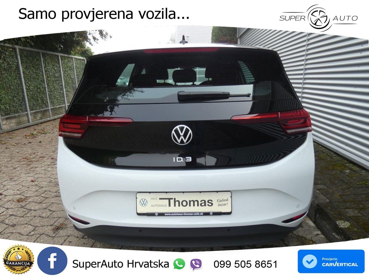 Volkswagen ID.3 Pro 62 kWh (204 KS) LED+GR SJED+ACC