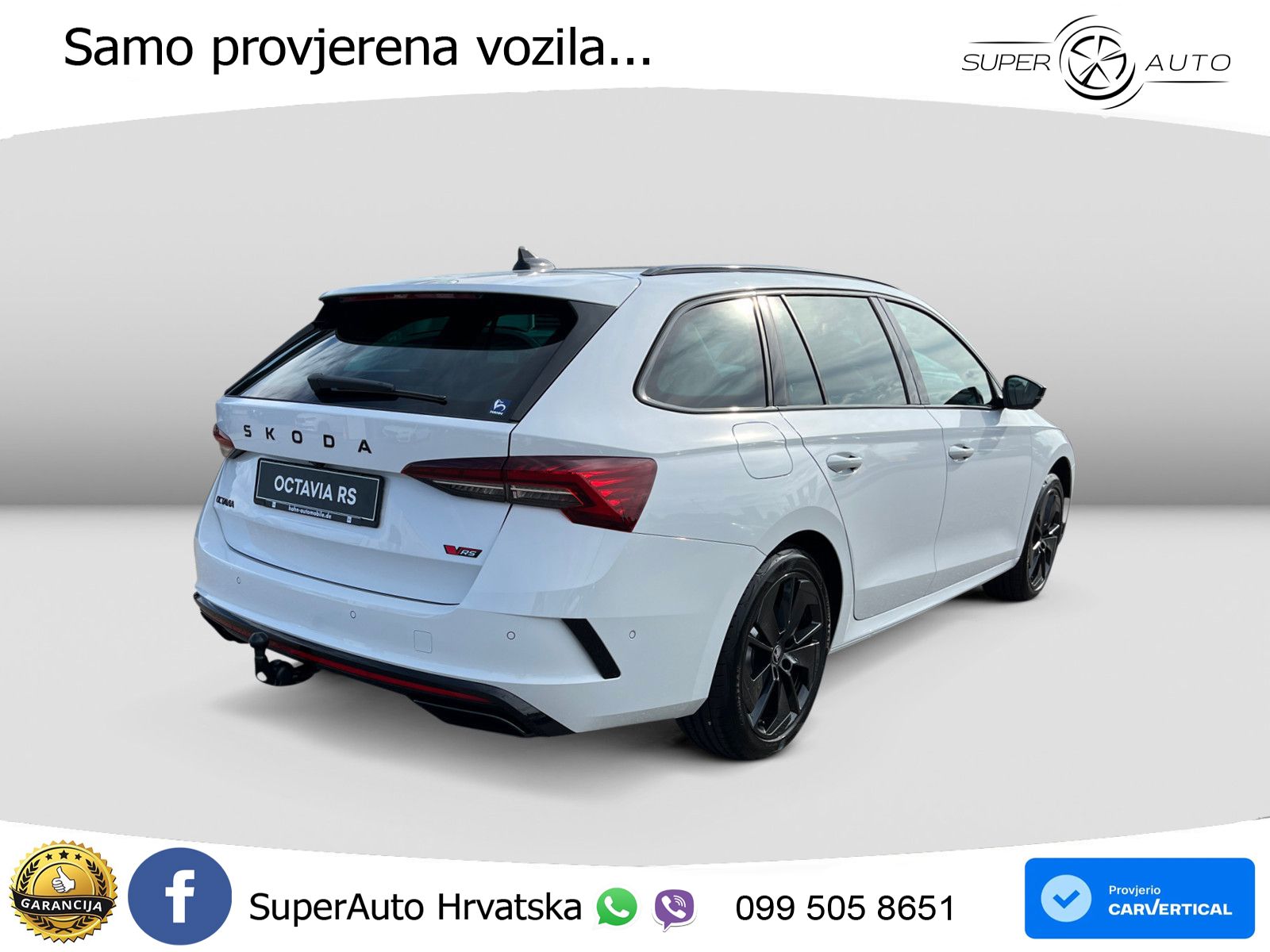 Škoda Octavia Combi RS 2.0 TSI (265 KS) DSG LED+GR SJED+ACC