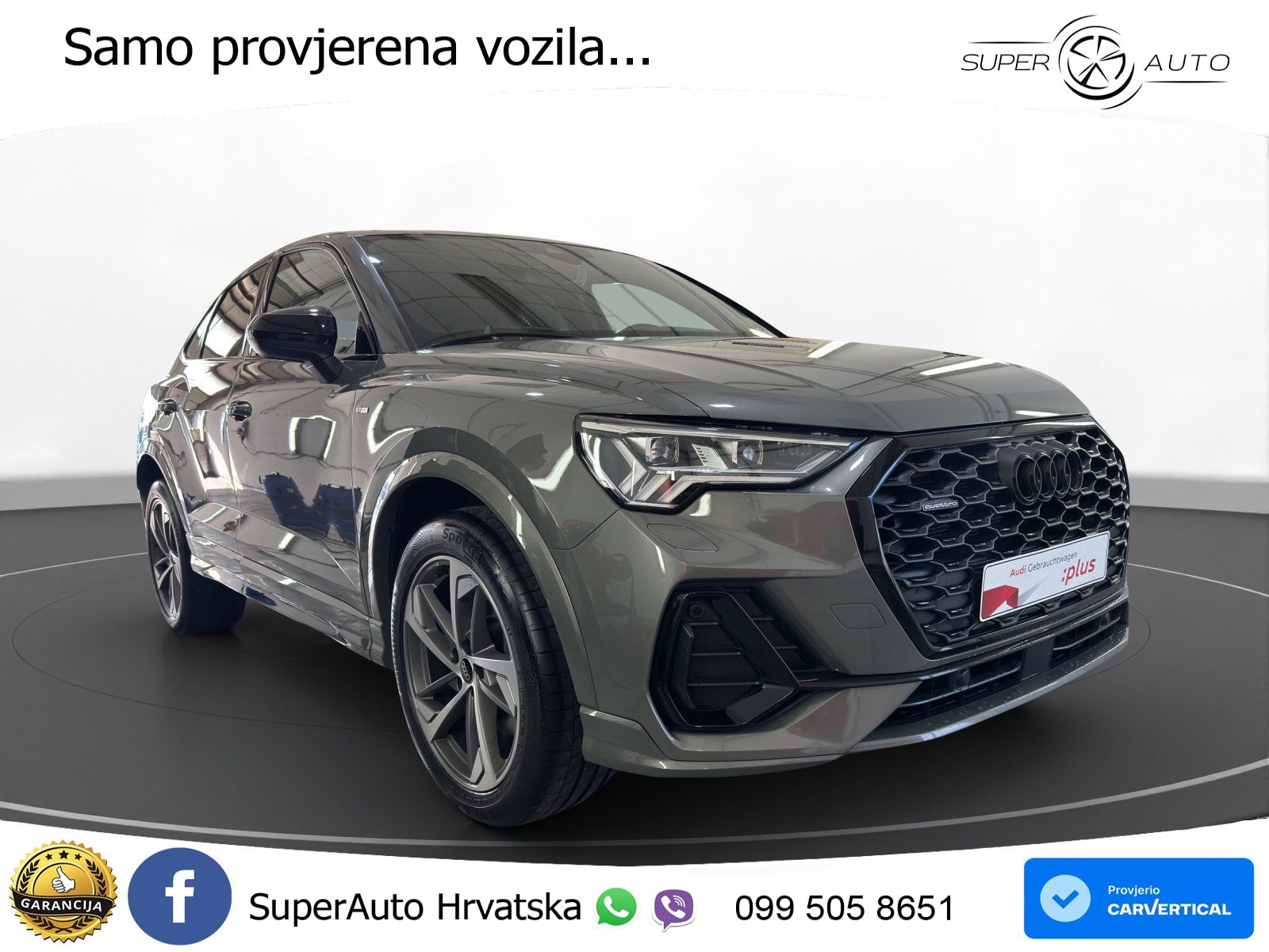 Audi Q3 Sportback 40 TDI (193 KS) quattro S tronic S line MATRIX+GR SJED+KAM
