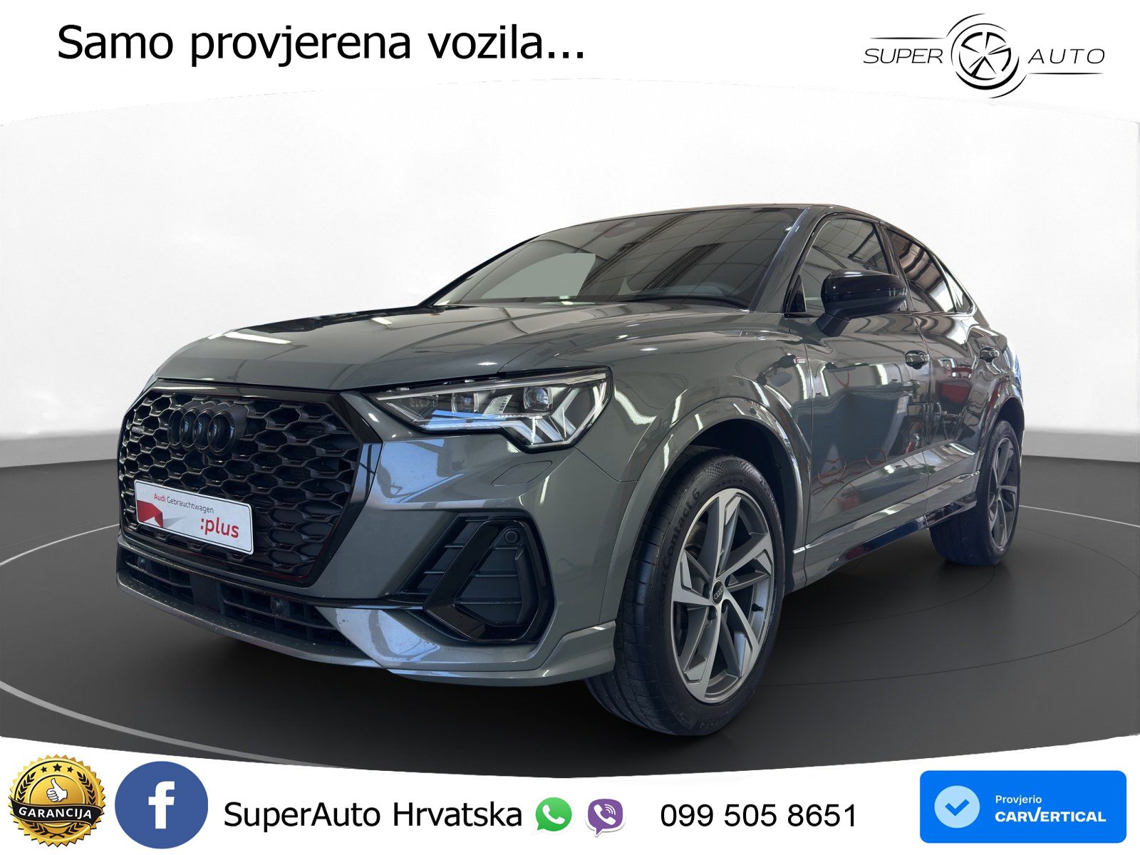 Audi Q3 Sportback 40 TDI (193 KS) quattro S tronic S line MATRIX+GR SJED+KAM