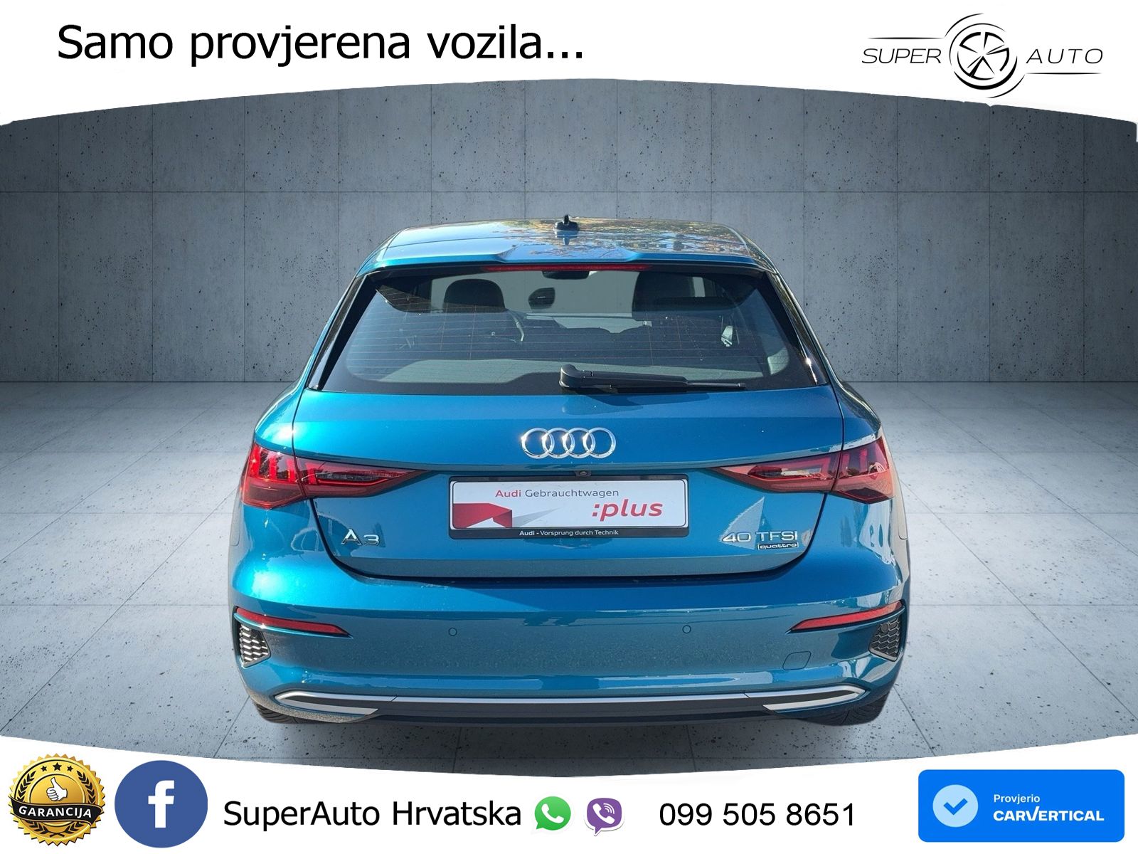 Audi A3 40 TFSI (190 KS) quattro S tronic advanced LED+GR SJED+ACC