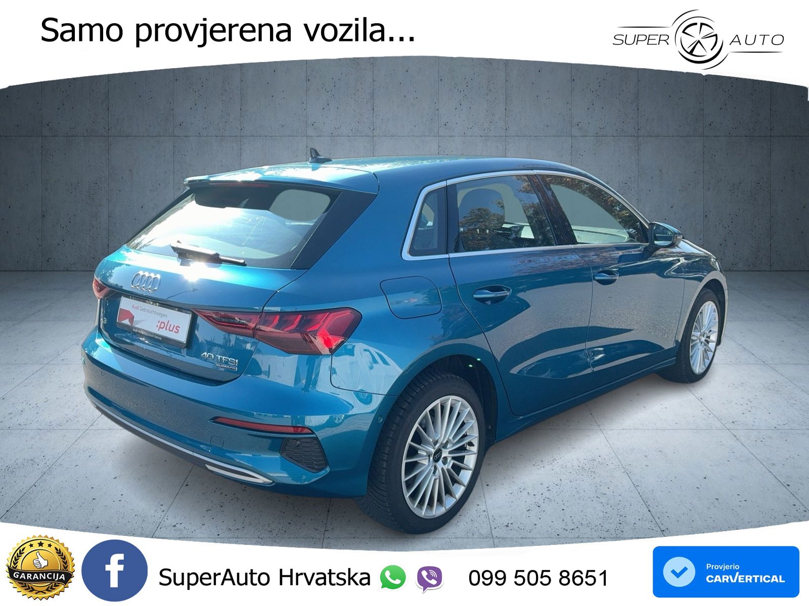 Audi A3 40 TFSI (190 KS) quattro S tronic advanced LED+GR SJED+ACC