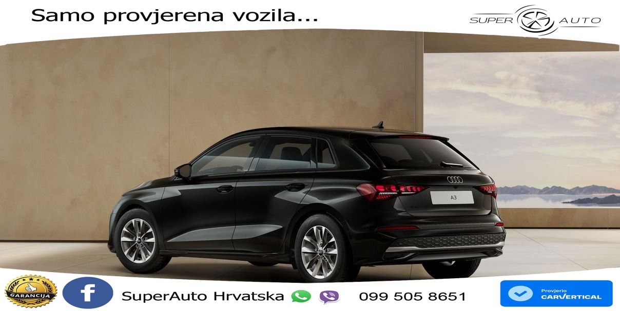Audi A3 Sportback 30 TFSI (116 KS) Mild Hybrid S tronic LED+GR SJED+ACC