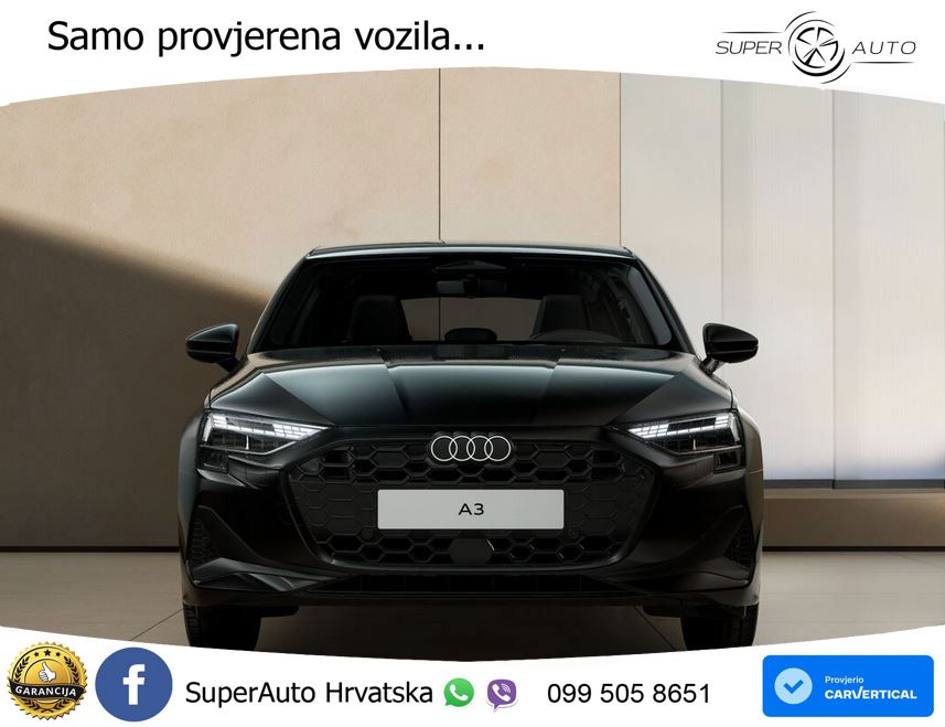 Audi A3 Sportback 30 TFSI (116 KS) Mild Hybrid S tronic LED+GR SJED+ACC