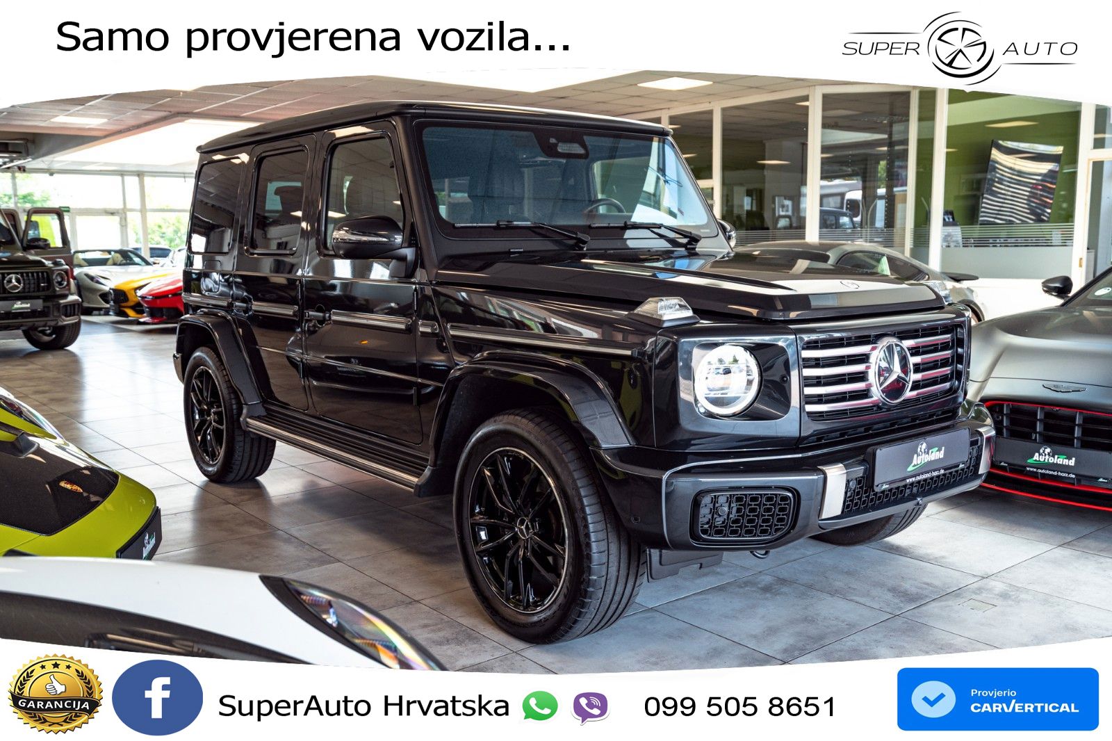 Mercedes G 450d Long (367 KS) 4MATIC 9G-TRONIC Superior ACC+HEAD+4xGR SJED+360+PANO