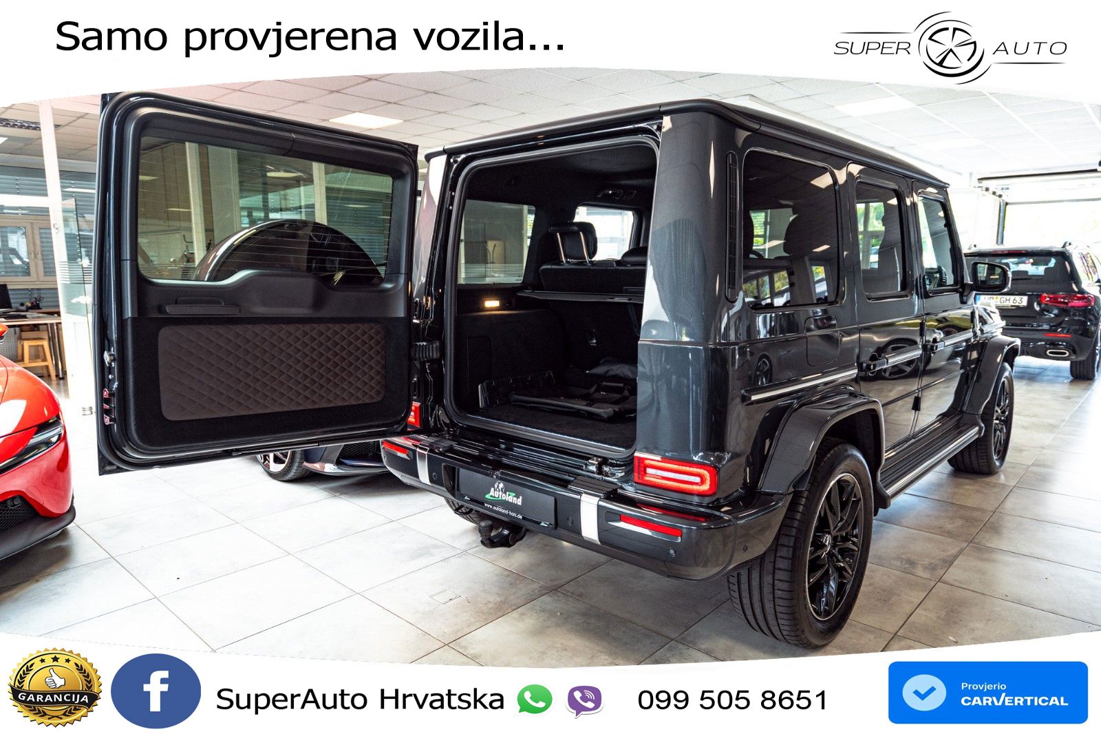 Mercedes G 450d Long (367 KS) 4MATIC 9G-TRONIC Superior ACC+HEAD+4xGR SJED+360+PANO