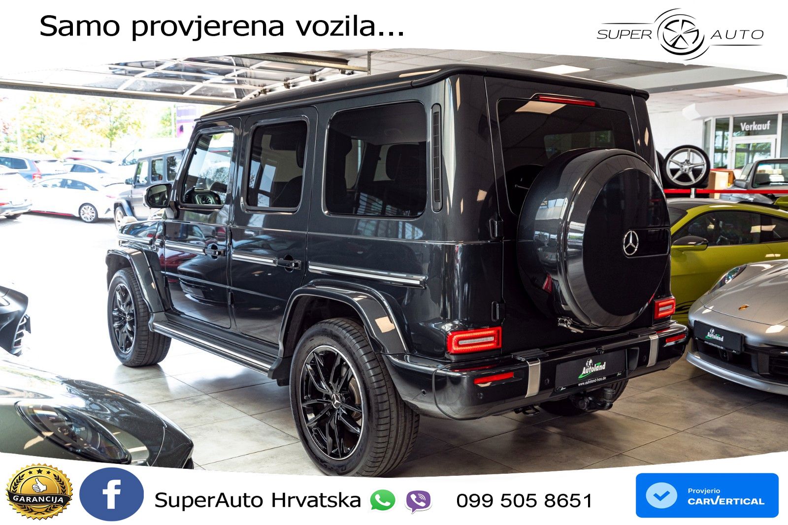 Mercedes G 450d Long (367 KS) 4MATIC 9G-TRONIC Superior ACC+HEAD+4xGR SJED+360+PANO